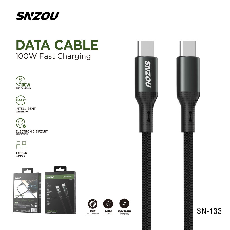 كابل سنزو بريدت تايب سي-ايفون SN-134