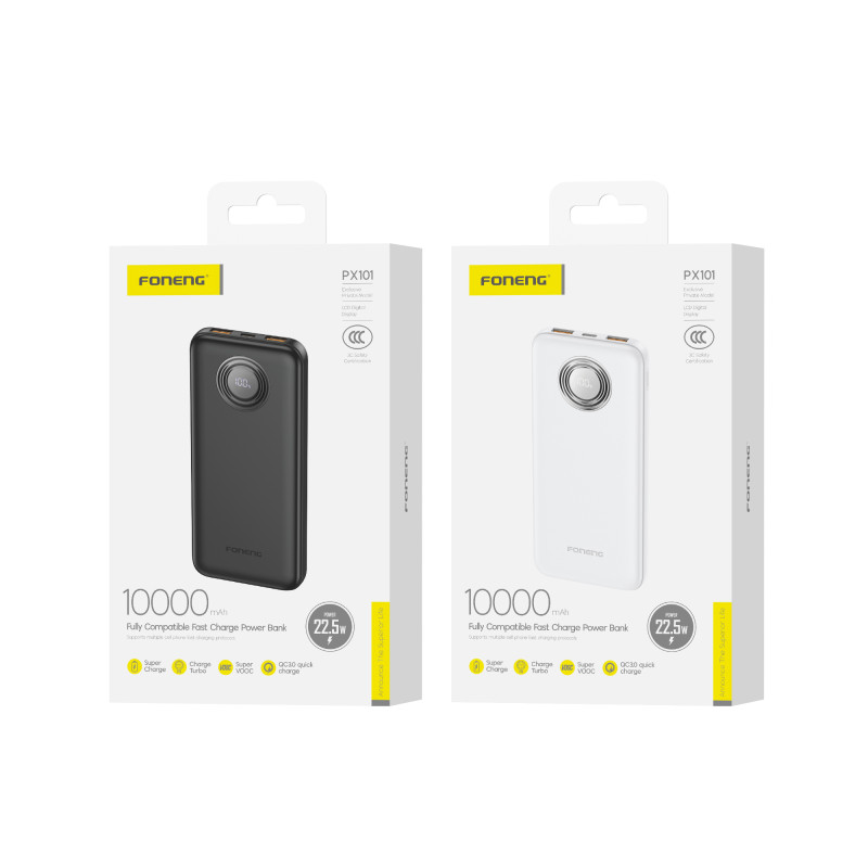 PX101 10000mAh Power Bank (22.5W & 3 Outputs